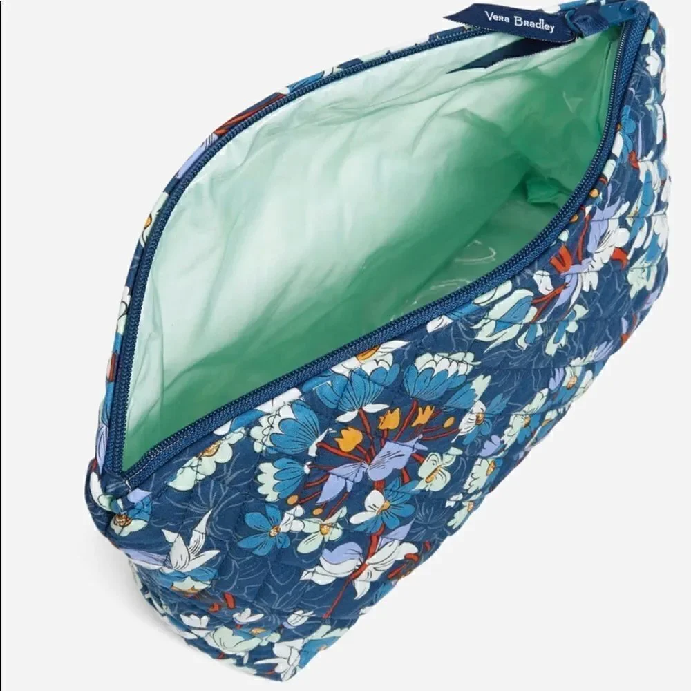 VERA BRADLEY Grand Travel Cosmetic in Floral Bursts